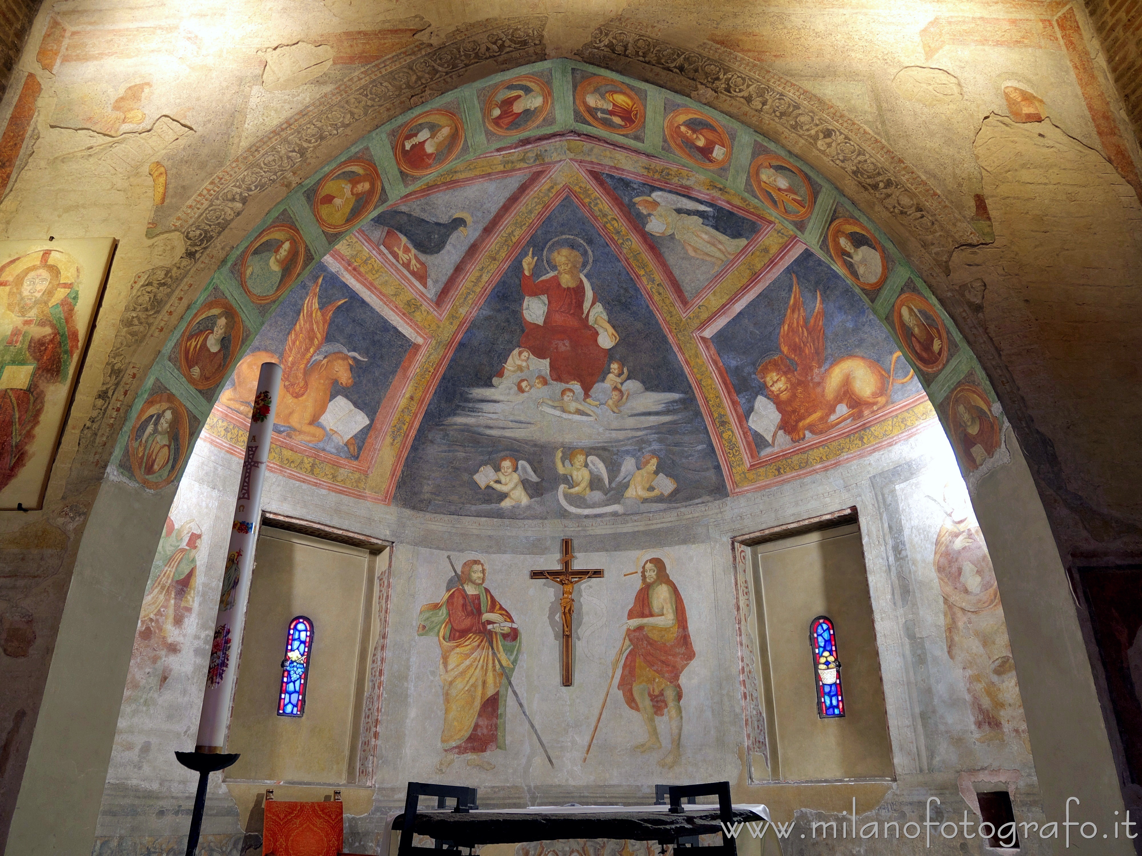 Milan (Italy) - Left apse of the Church of San Cristoforo at the Naviglio